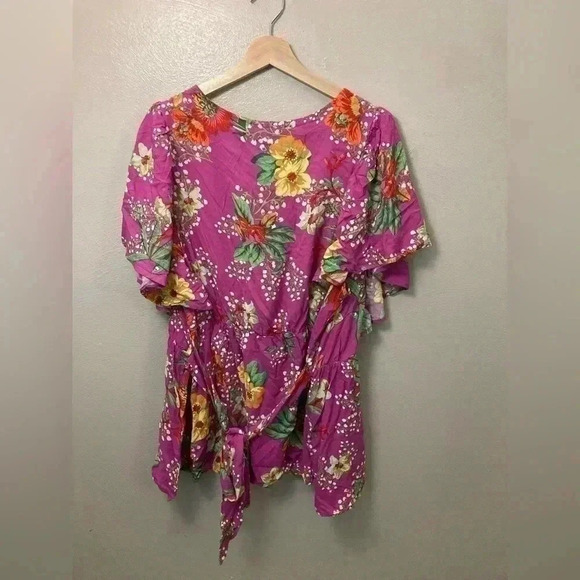 Rachel‎ Zoe floral top purple size 3x - Picture 6 of 6